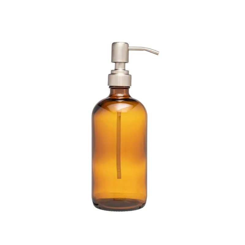 AND AGAIN 500ml Amber Glass Pump Bottle