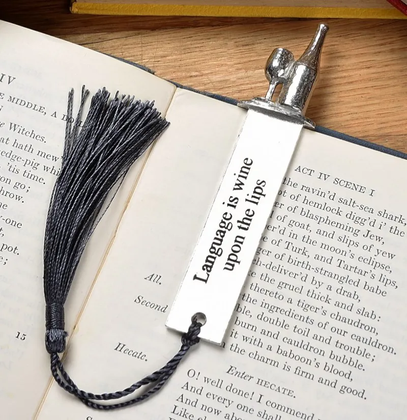Glover and Smith Language Lovers Pewter Bookmark