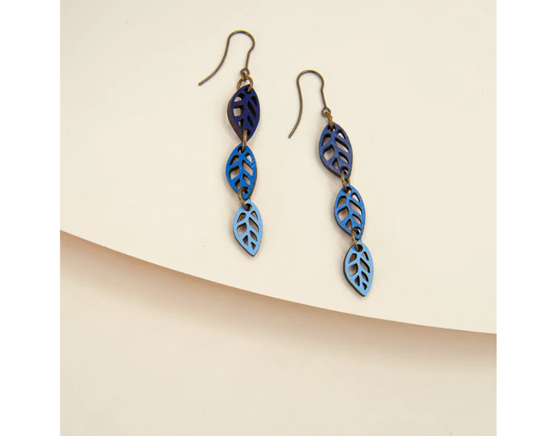 Materia Rica Botanic Breeze Blue Earrings-1