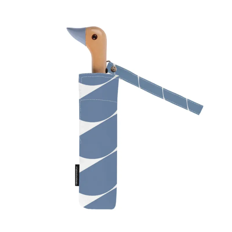 Original Duckhead Compact Umbrella in Denim Moon