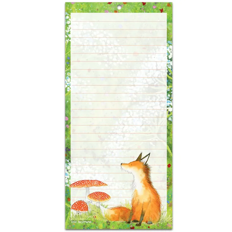 Emma Ball Fox Magnetic Notepad