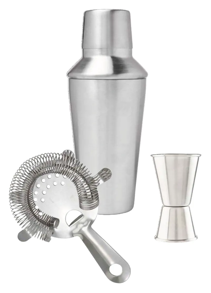 Dalton and Turner 3Pc Stainless Steel Cocktail Set