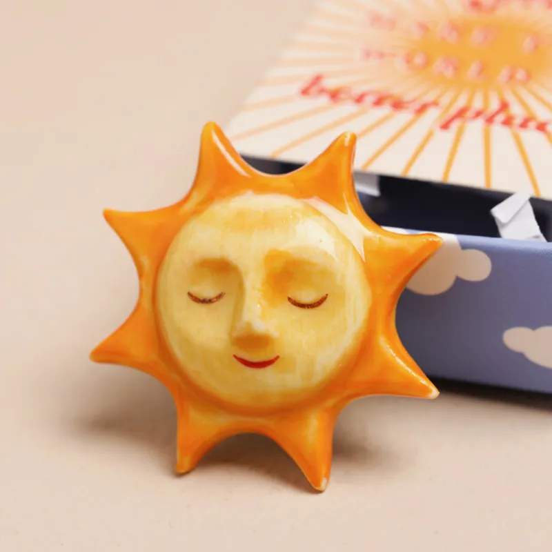 Lisa Angel Tiny Matchbox Ceramic Token - Sunshine-2