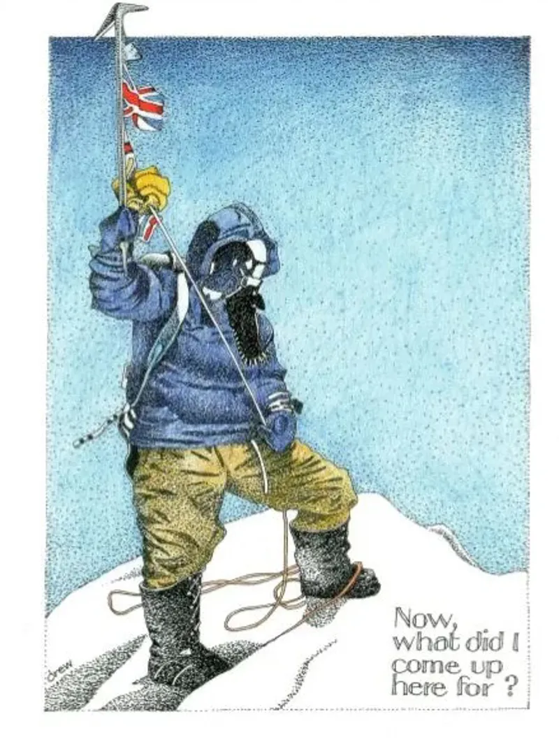 Simon Drew Tea Towel - Everest