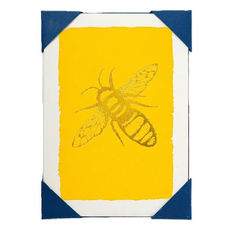 Archivist Cards Gold Bee Notelet Pack