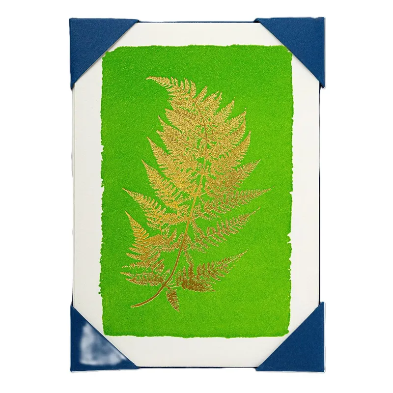 Archivist Cards Gold Fern Notelet Pack