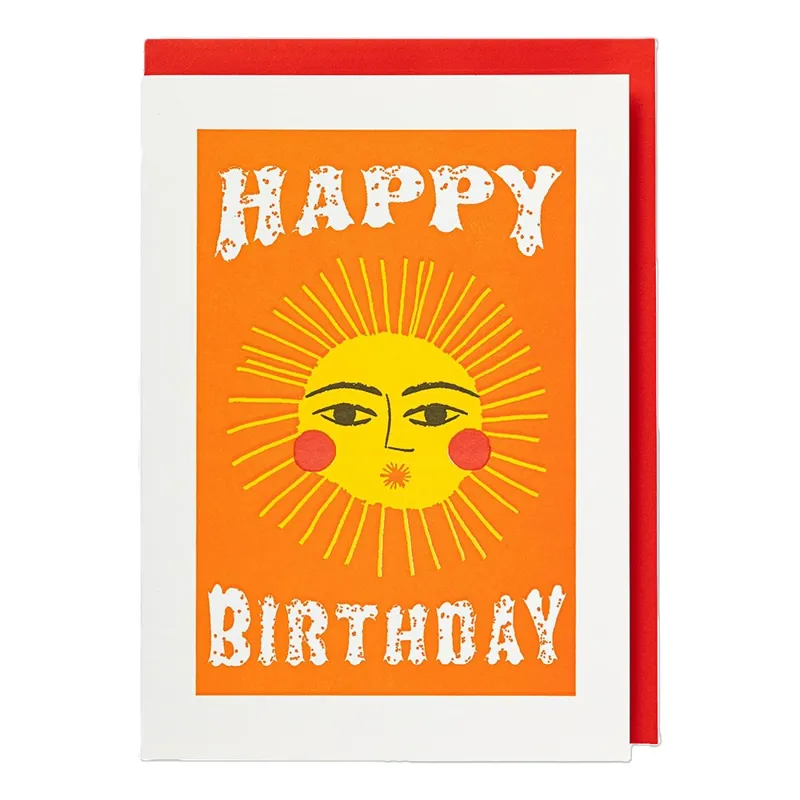 Archivist Cards Happy Birthday Sun Card