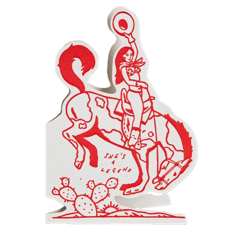 Archivist Cards She's a Legend Cowgirl Cut Out Card