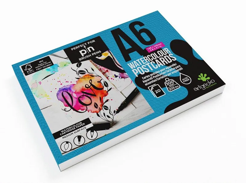 Artstat A6 Pro Watercolour Postcard Pad