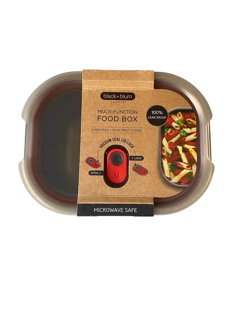 Black and Blum Grey Steel Food Box Medium