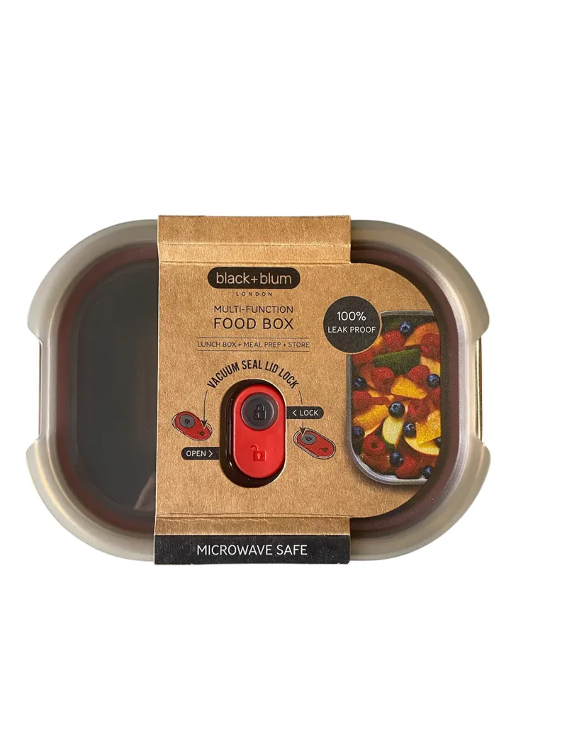 Black and Blum Grey Steel Food Box Small