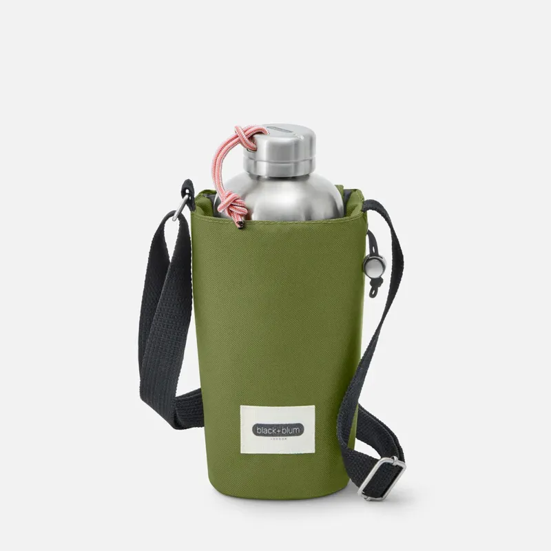 Black and Blum Insulated Bottle Bag - Moss