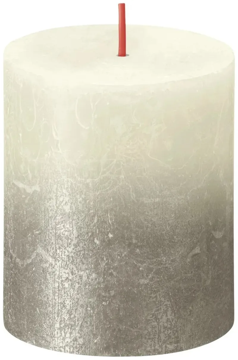 Bolsius Metallic Fade Candle 80x68 - Soft Pearl