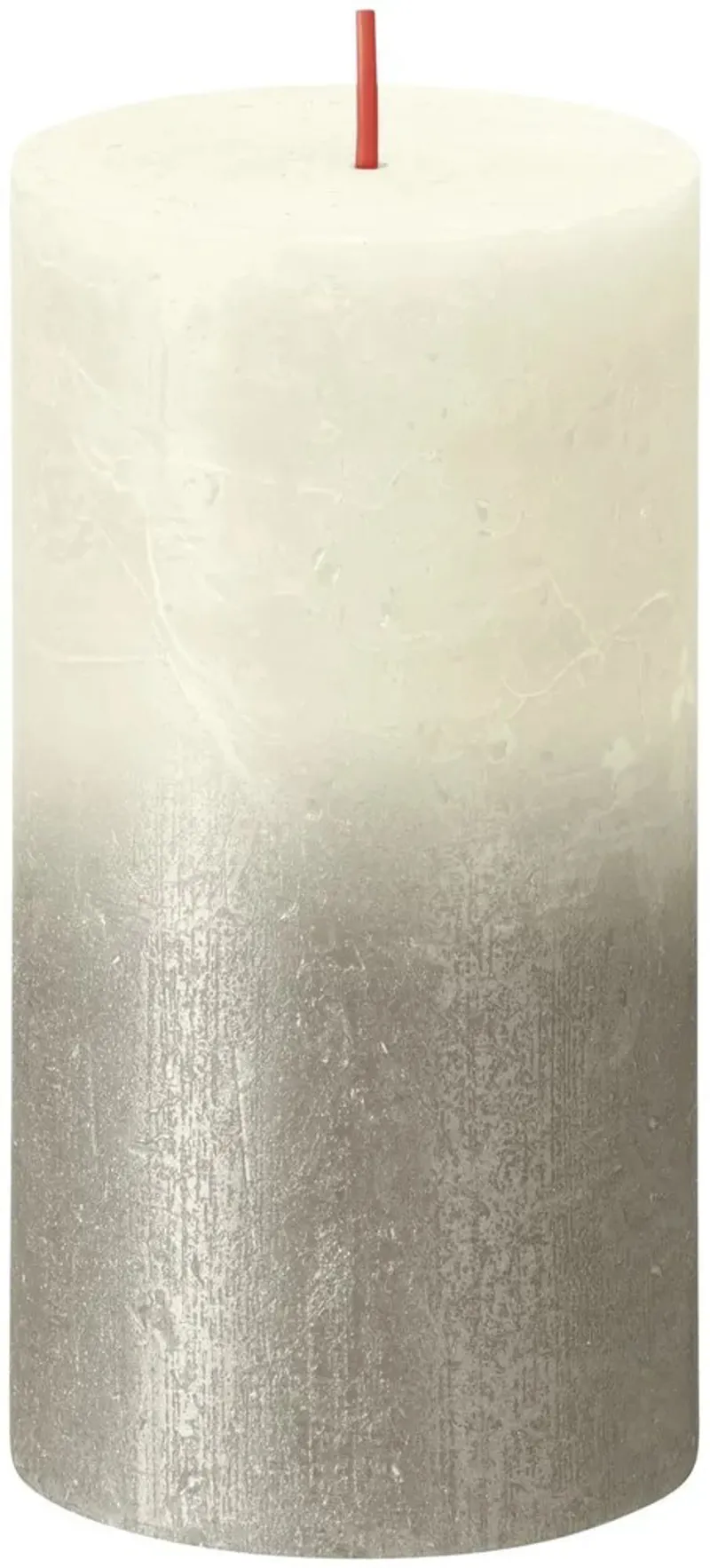 Bolsius Rustic Metallic Candle 130x68 - Soft Pearl