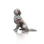 Butler and Peach Sitting Retriever Bronze Miniature