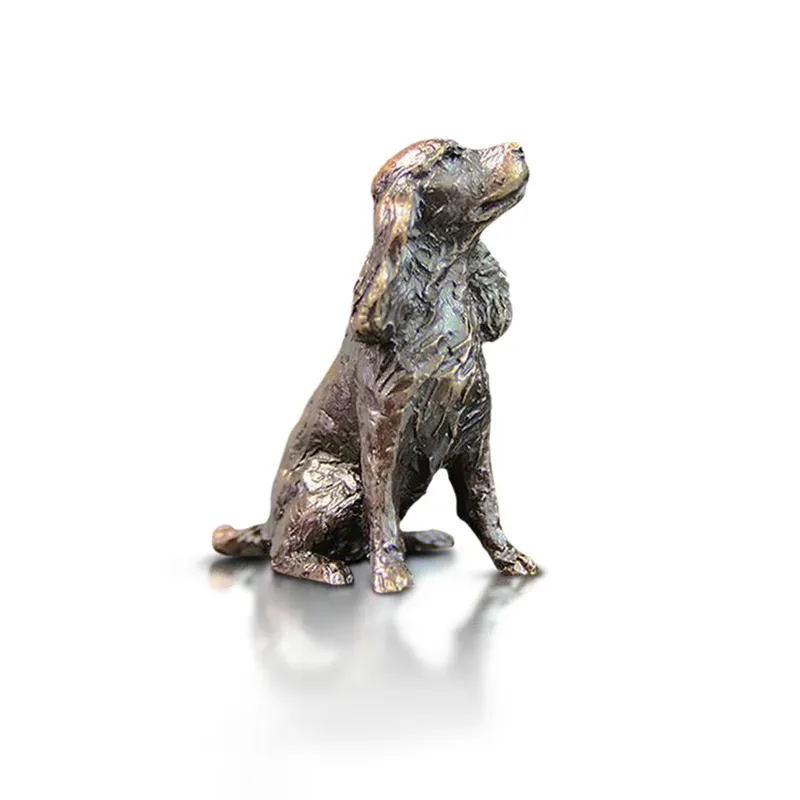 Butler and Peach Spaniel Bronze Miniature