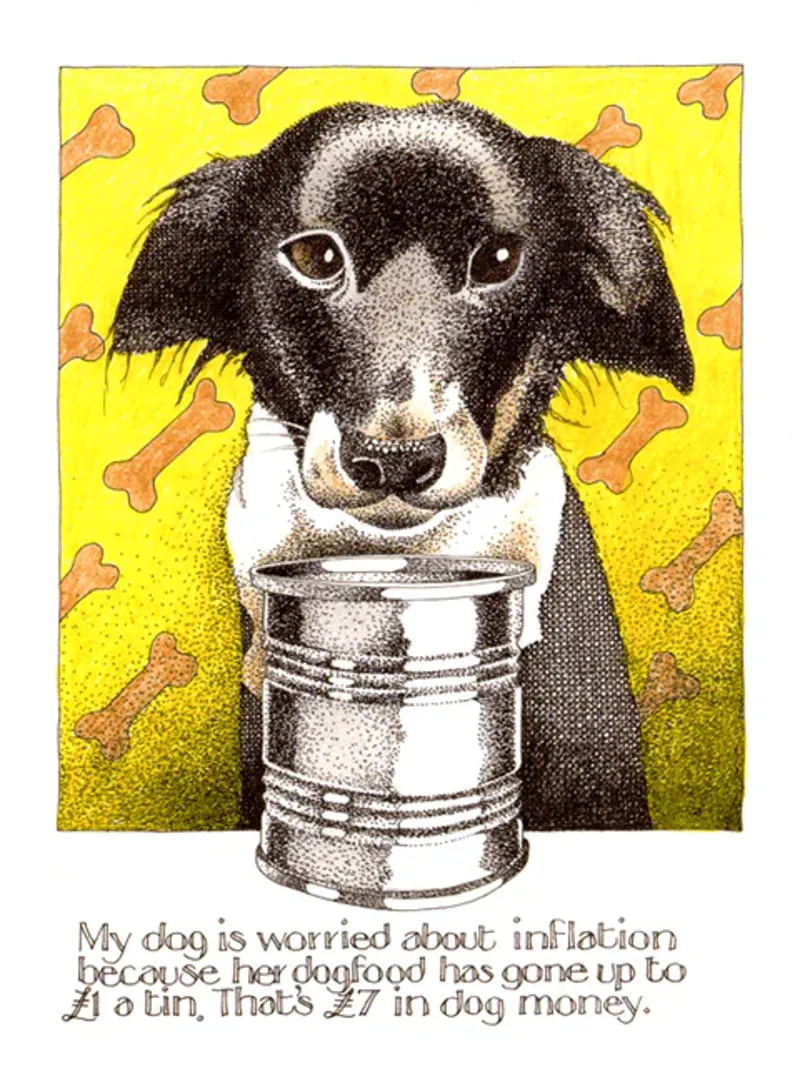 Simon Drew Tea Towel - Canine Inflation