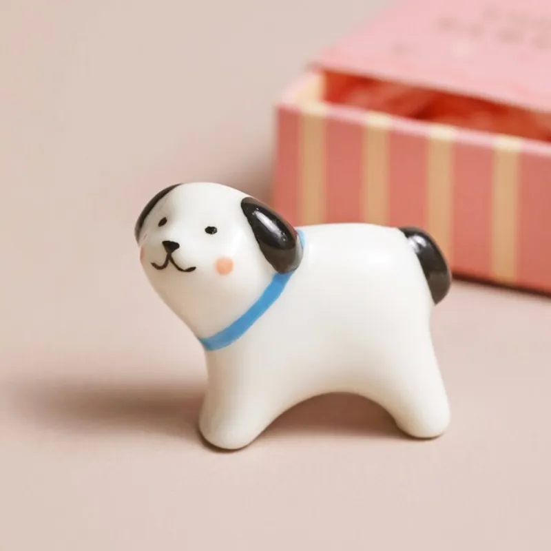 Lisa Angel Tiny Matchbox Ceramic Token - Dog-1