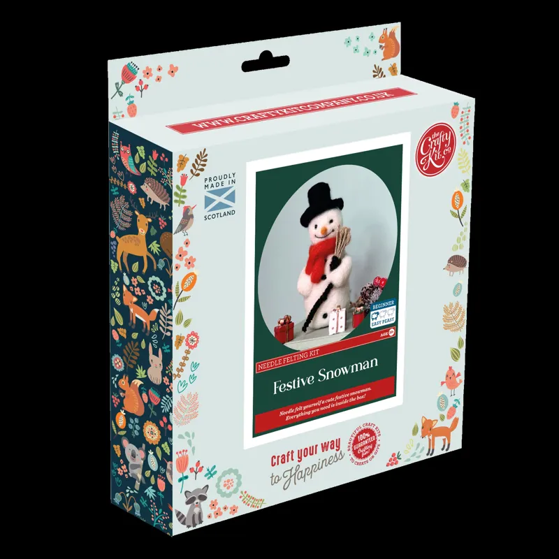 Crafty Kit Company Snowman Felting Kit