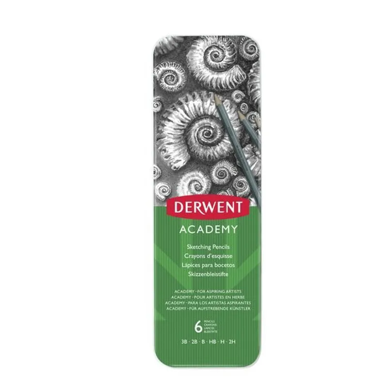Derwent Tin of 6 Sketching Pencils