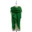 Fashion Scarf World Plain Boucle Scarf - Dark Green