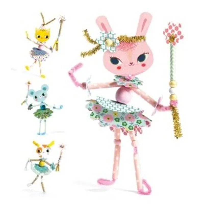 Djeco Pipe Cleaner Fairies Craft Kit-1