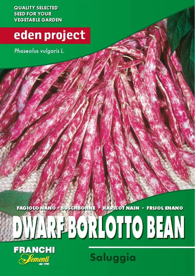 Eden Project Dwarf Borlotti Bean Seeds