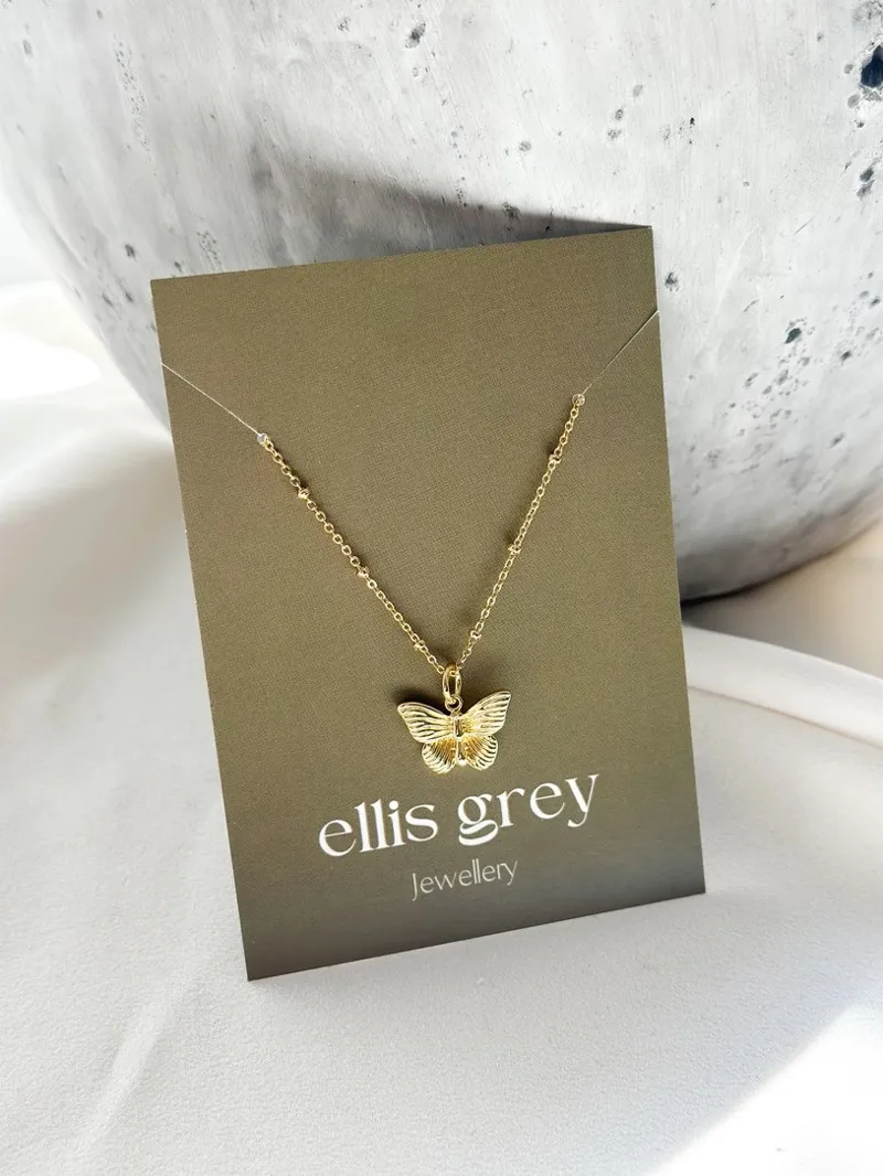 Ellis Grey Butterfly Necklace-1