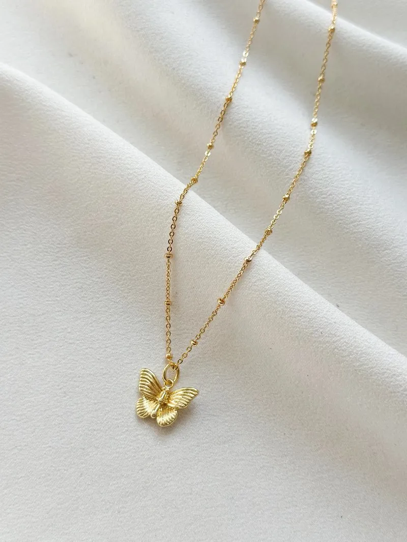 Ellis Grey Butterfly Necklace