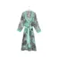 One Hundred Stars Dressing Gown - Etched Floral Aqua