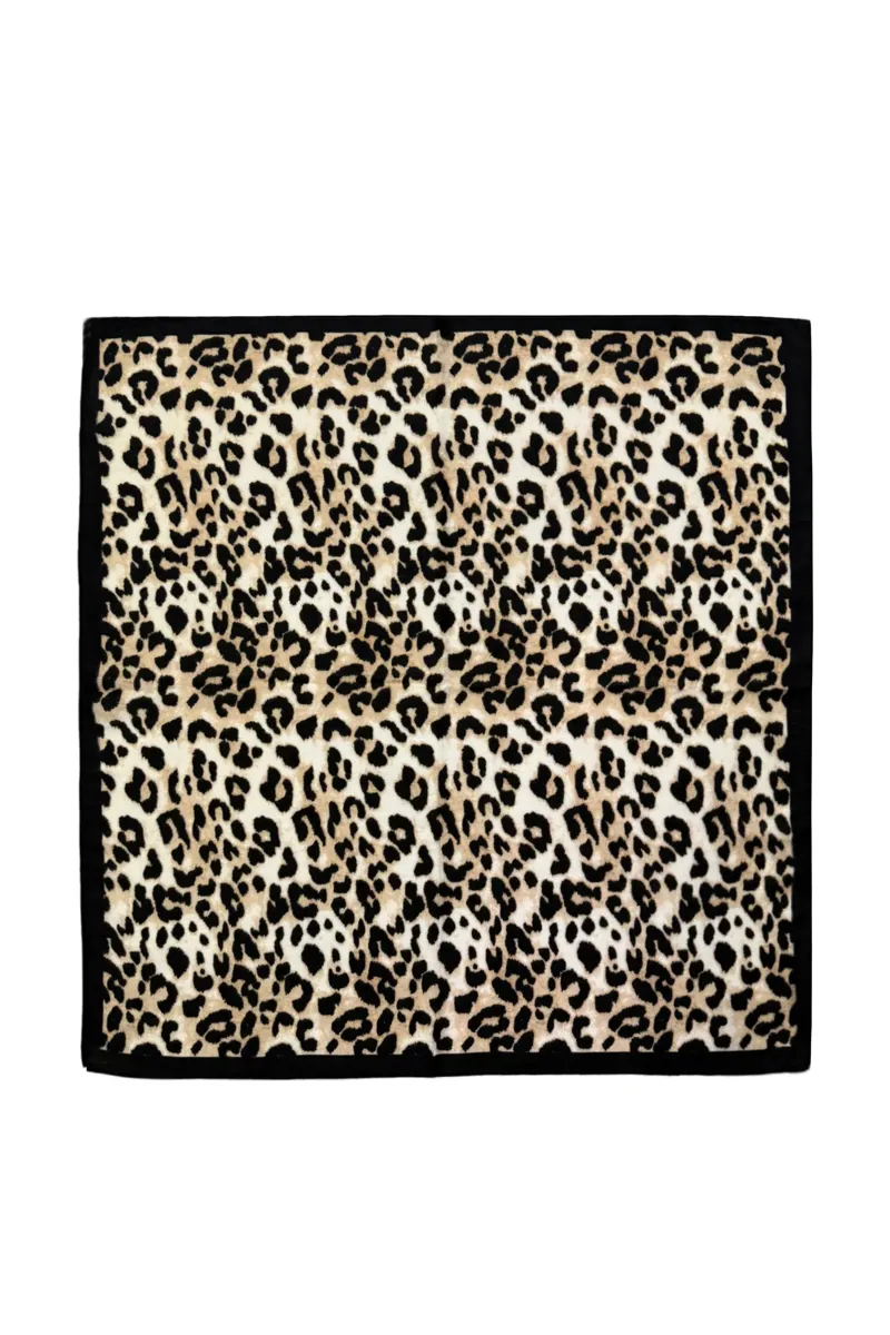 Fashion Scarf World Leopard Print Square Scarf