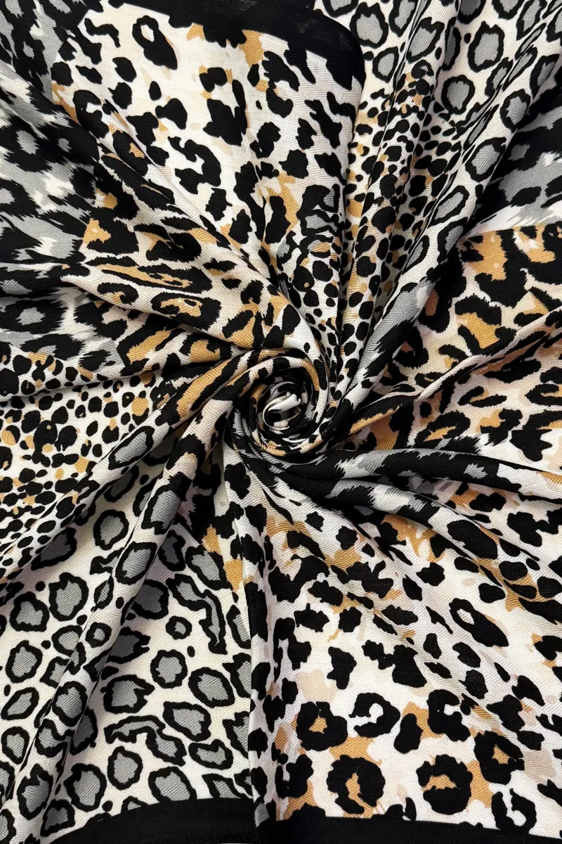 Fashion Scarf World Mixed Animal Print Square Scarf-1