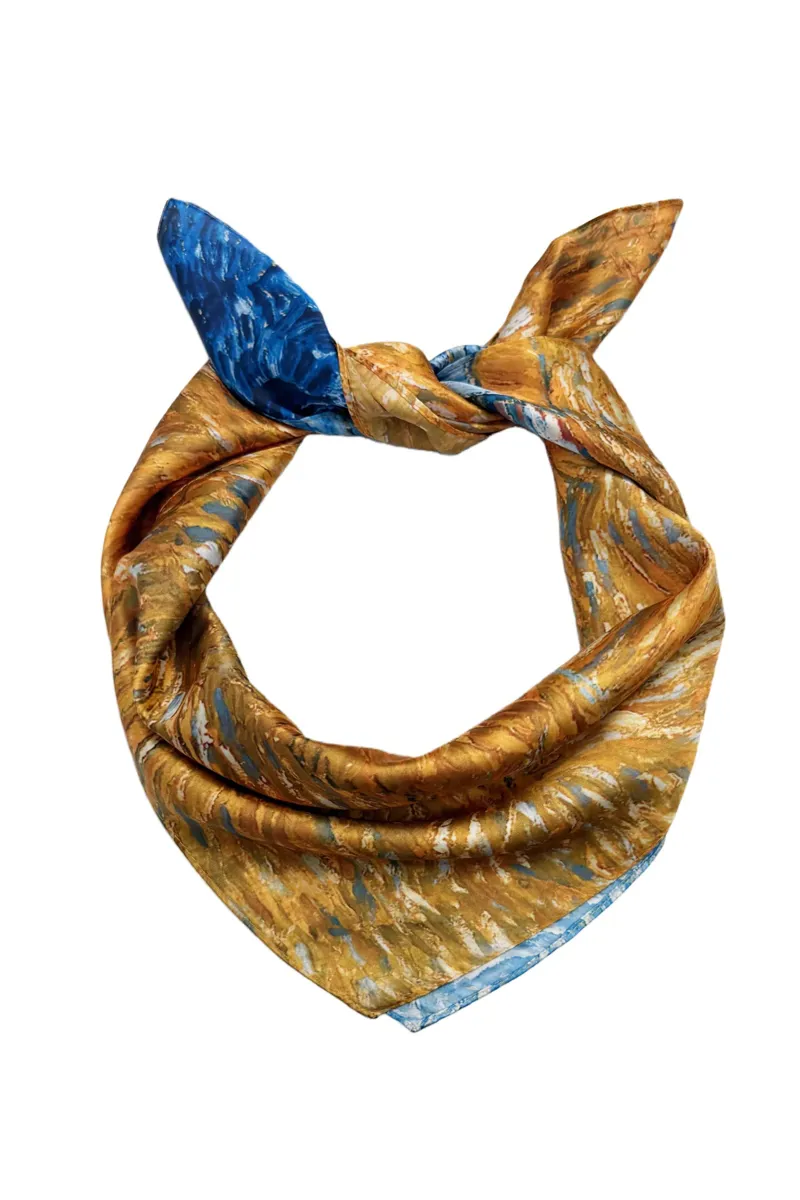 Fashion Scarf World Wheat Sheaves Square Scarf-1