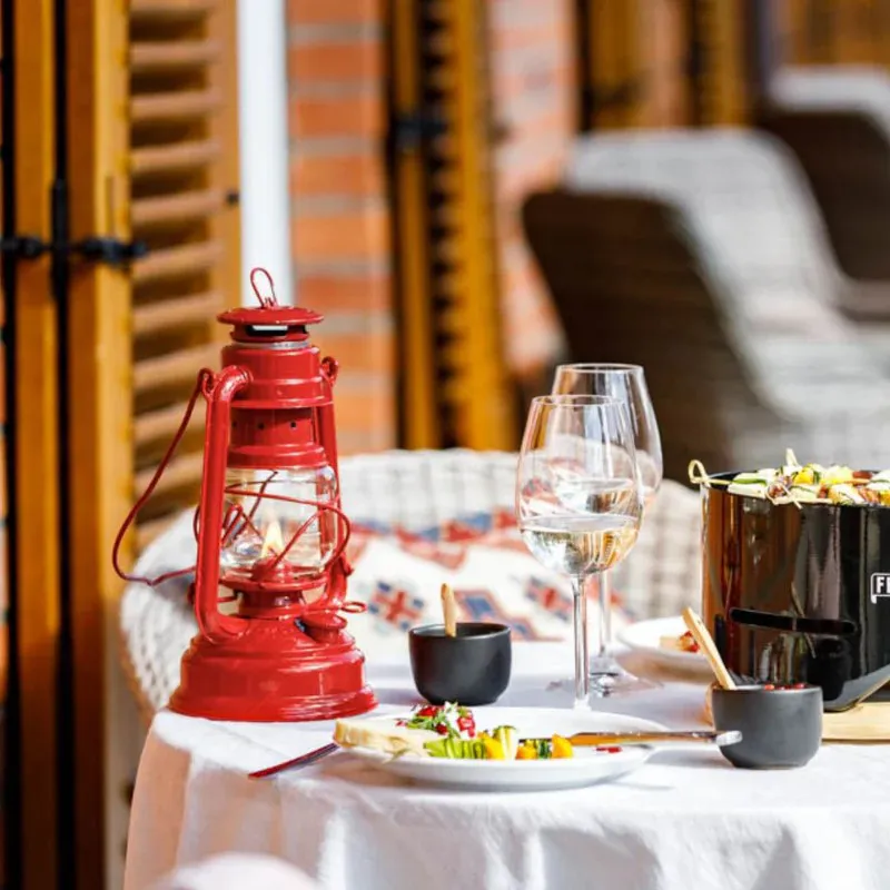 Feuerhand Baby Special 276 Hurricane Lantern - Brick Red-1