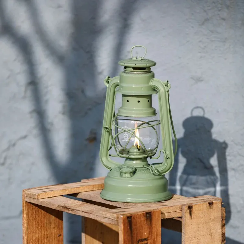 Feuerhand Baby Special 276 Hurricane Lantern - Light Green-1