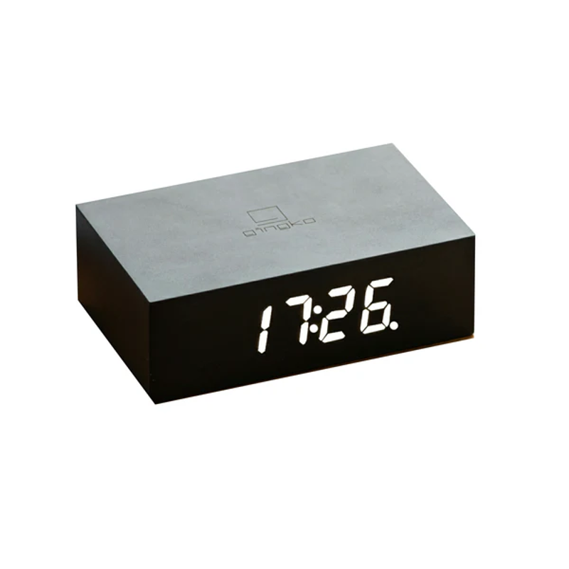 Gingko Flip Click Clock Black