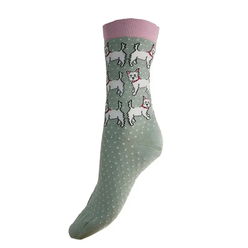 Gemjar Bamboo Socks 4-7 - Westie