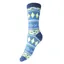 Gemjar Bamboo Socks 4-7 - Blue Fairisle