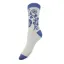 Gemjar Bamboo Socks 4-7 - Blue Floral