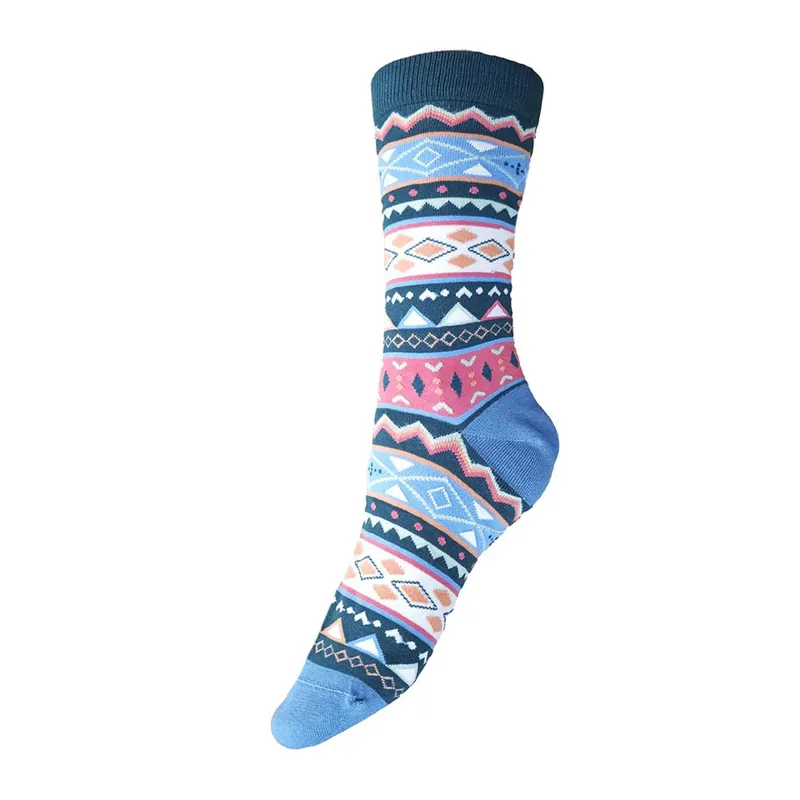eBamboo Socks 4-7 - Multi Fairisle