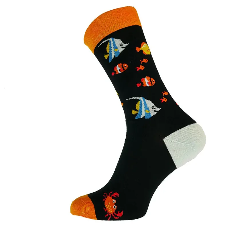 Gemjar Bamboo Socks 7-11 - Happy Fish