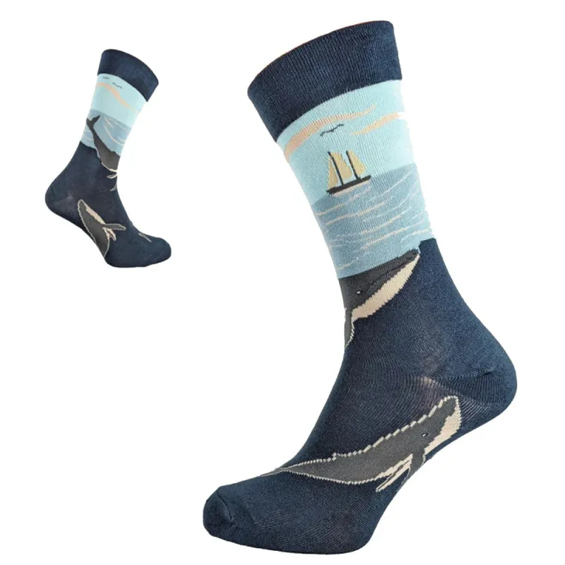 Gemjar Bamboo Socks 7-11 - Whale