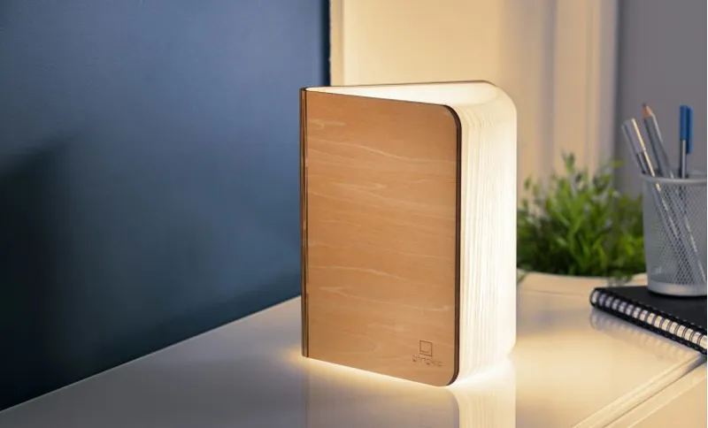 Large Smart Book Light - Maple-2