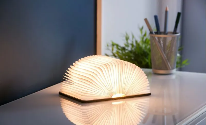 Large Smart Book Light - Maple-1