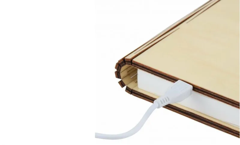 Large Smart Book Light - Maple