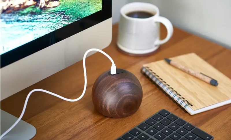 Gingko Tumbler Bluetooth Speaker Walnut-1