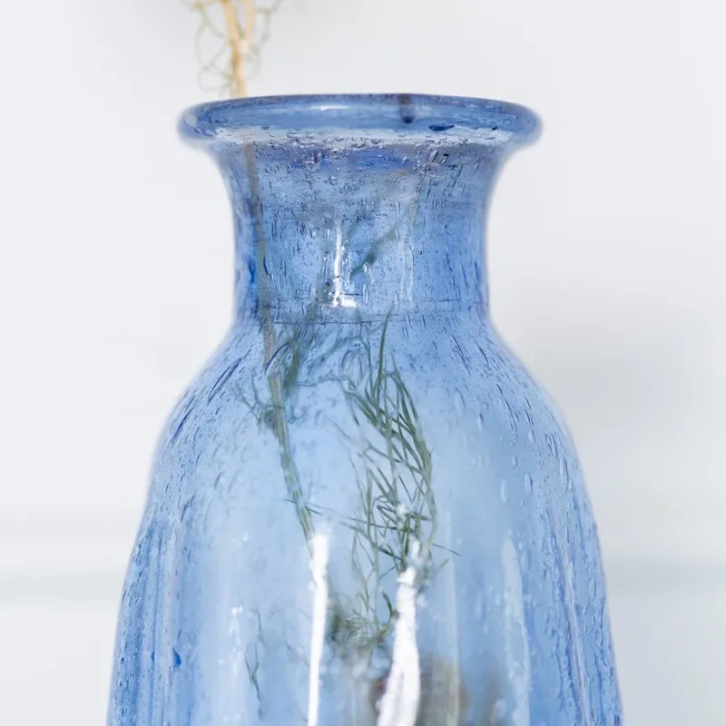 Grand Illusions Lapis Barak Recycled Glass Vase-2