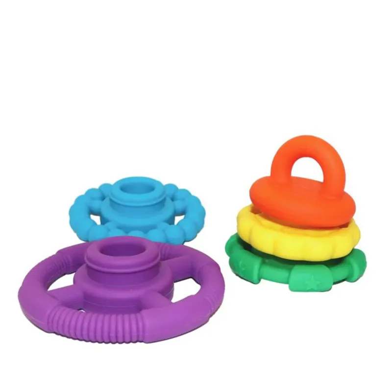 Halilit Toys Stacker and Teether - Rainbow-1