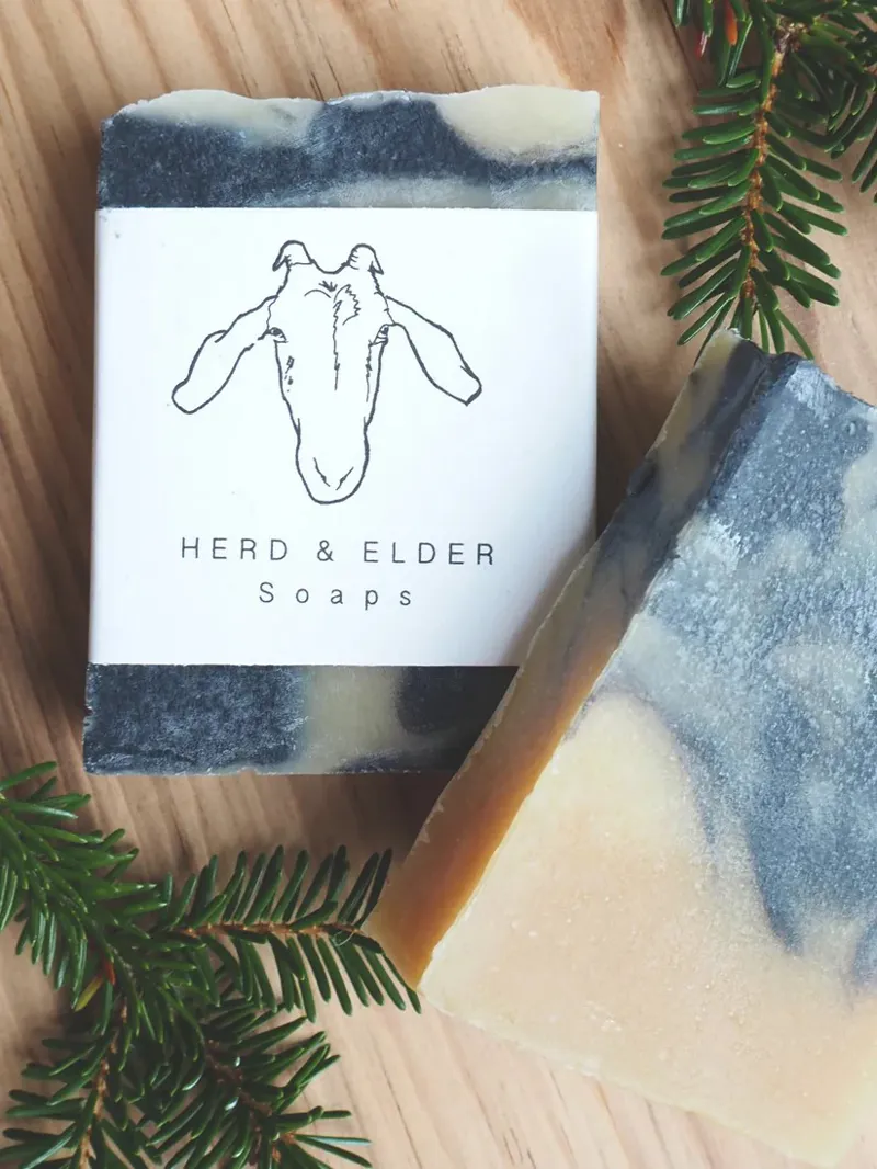 Herd and Elder Forest Mist Goat Milk Soap-1
