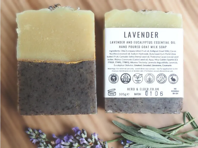 Herd and Elder Lavender Goat Milk Soap-1